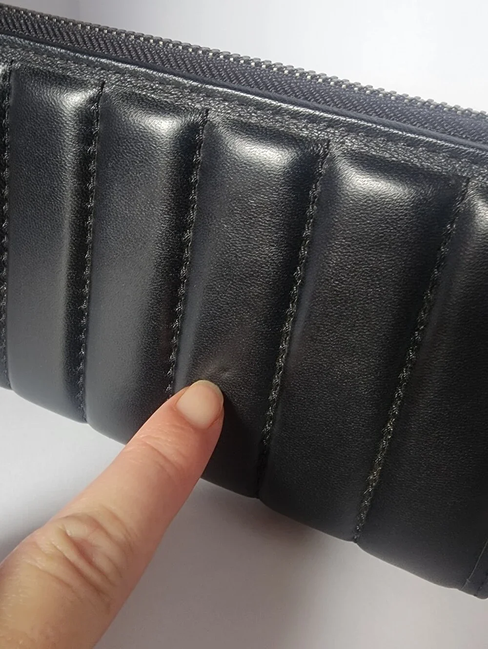 Coach Quilted Wallet (Black)